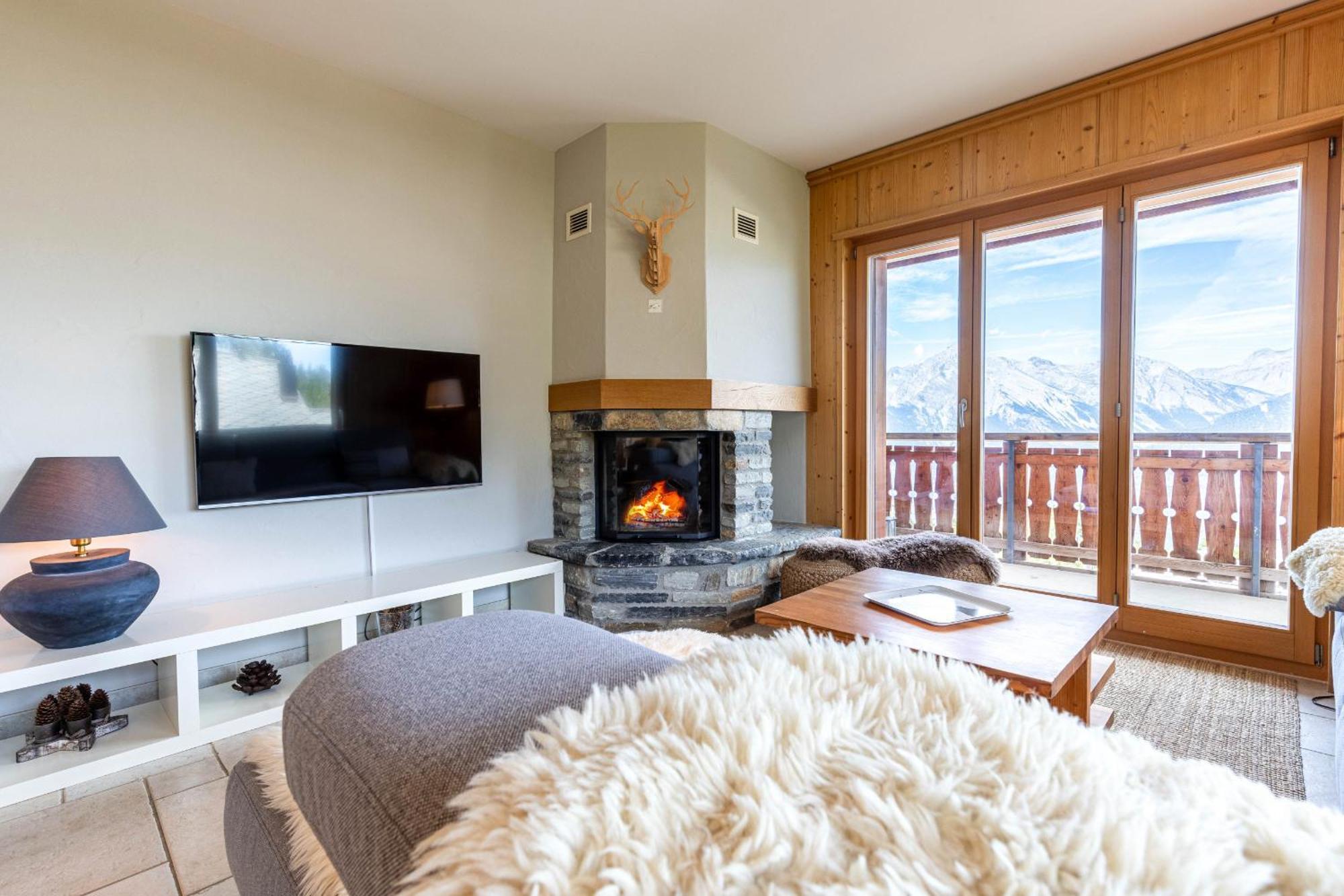Hauts De Veysonnaz Sauna & View Apartments Екстериор снимка